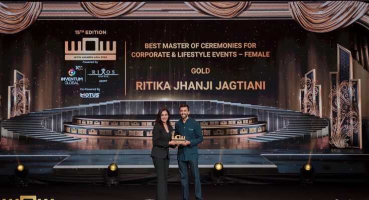 Congratulations Ritika Jhanji Jagtiani receive WOW Awards Asia 2024!